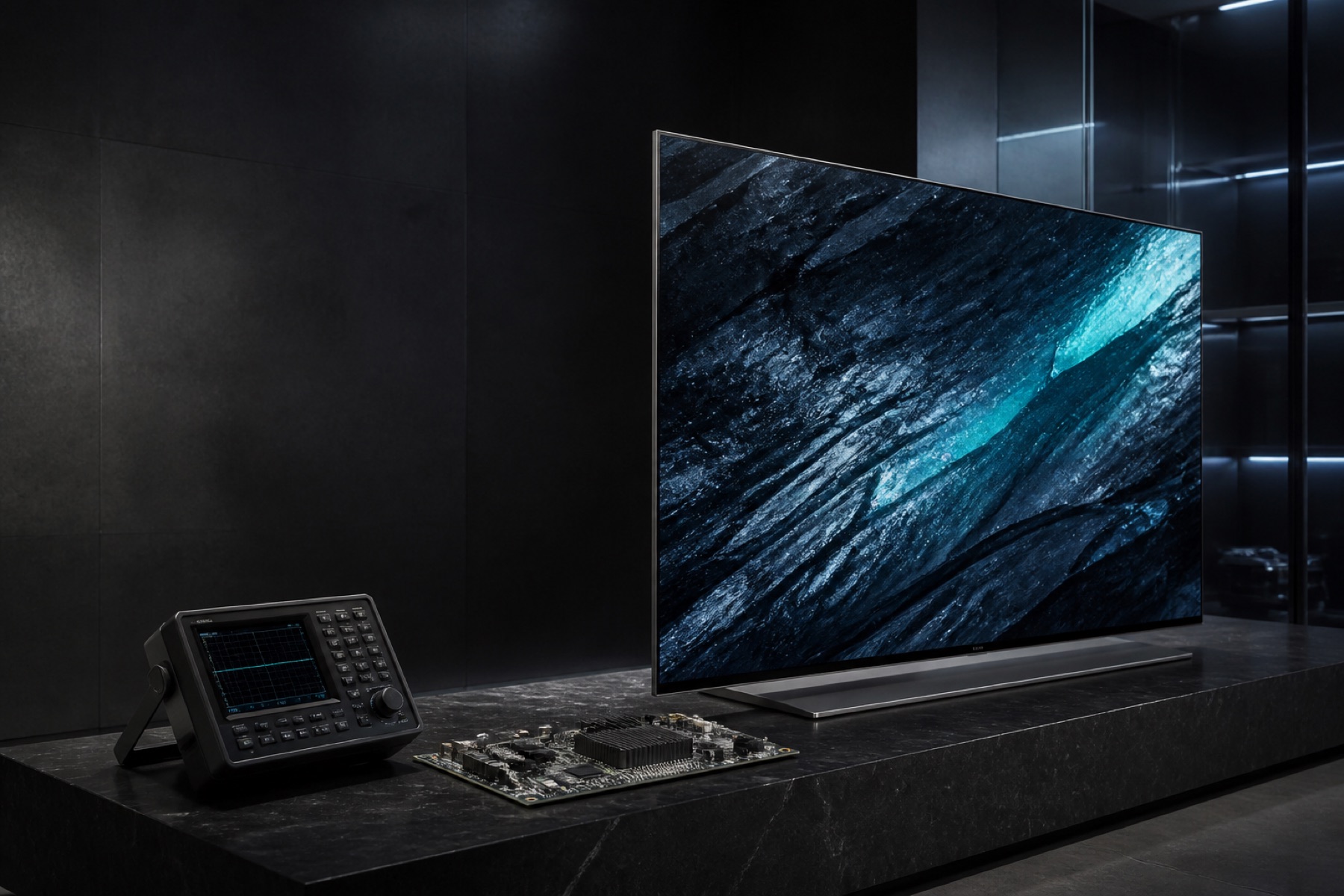 Тонкий OLED-телевизор и точное измерительное оборудование
